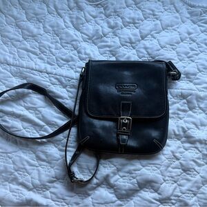 Coach Black Leather Shoulder Bag